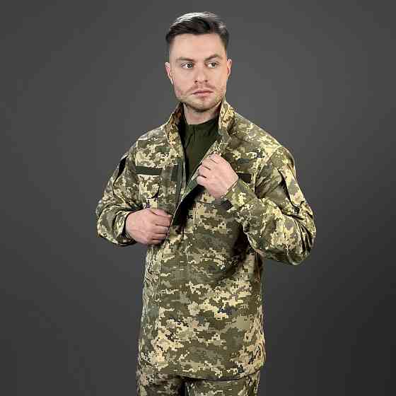 Мужской тактический китель демисезонный с карманами пиксель Pobedov Rip-Stop L Киев