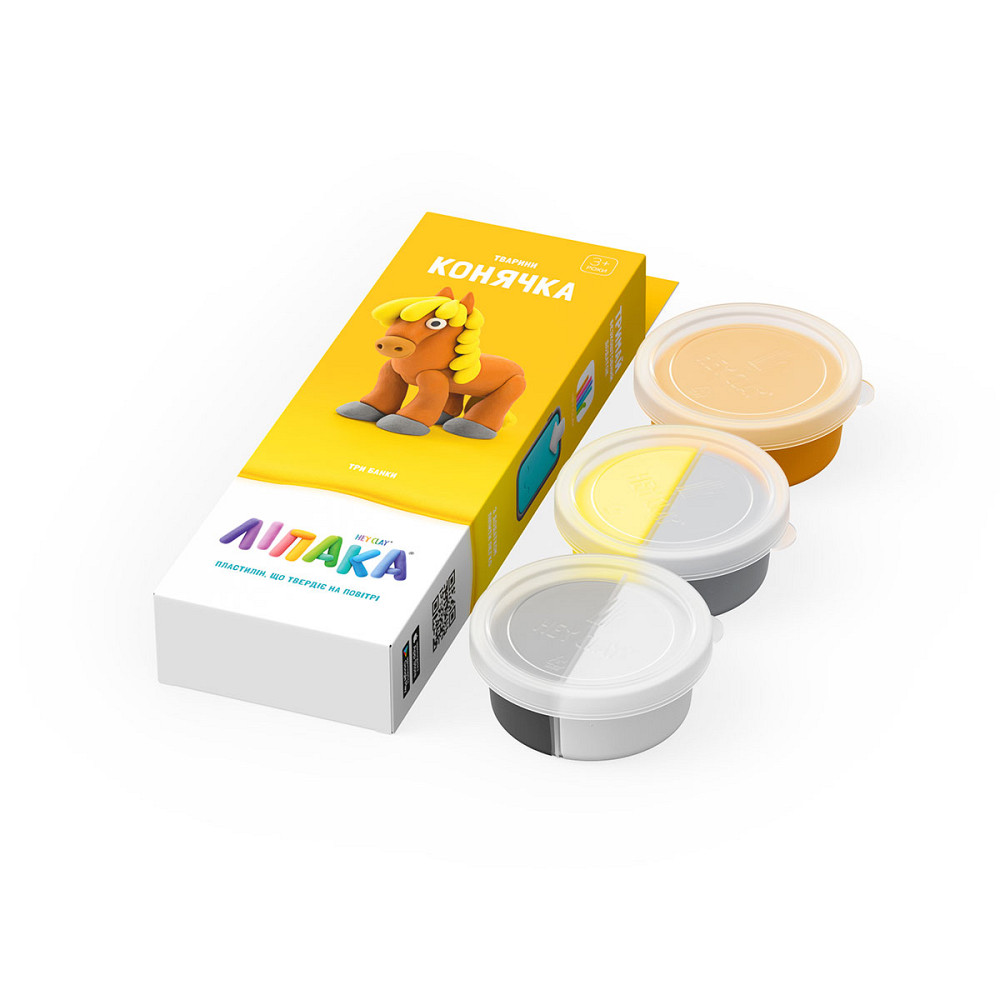 Набір пластиліну, що самостійно твердіє, ЛІПАКА – Конячка Днепр - изображение 2