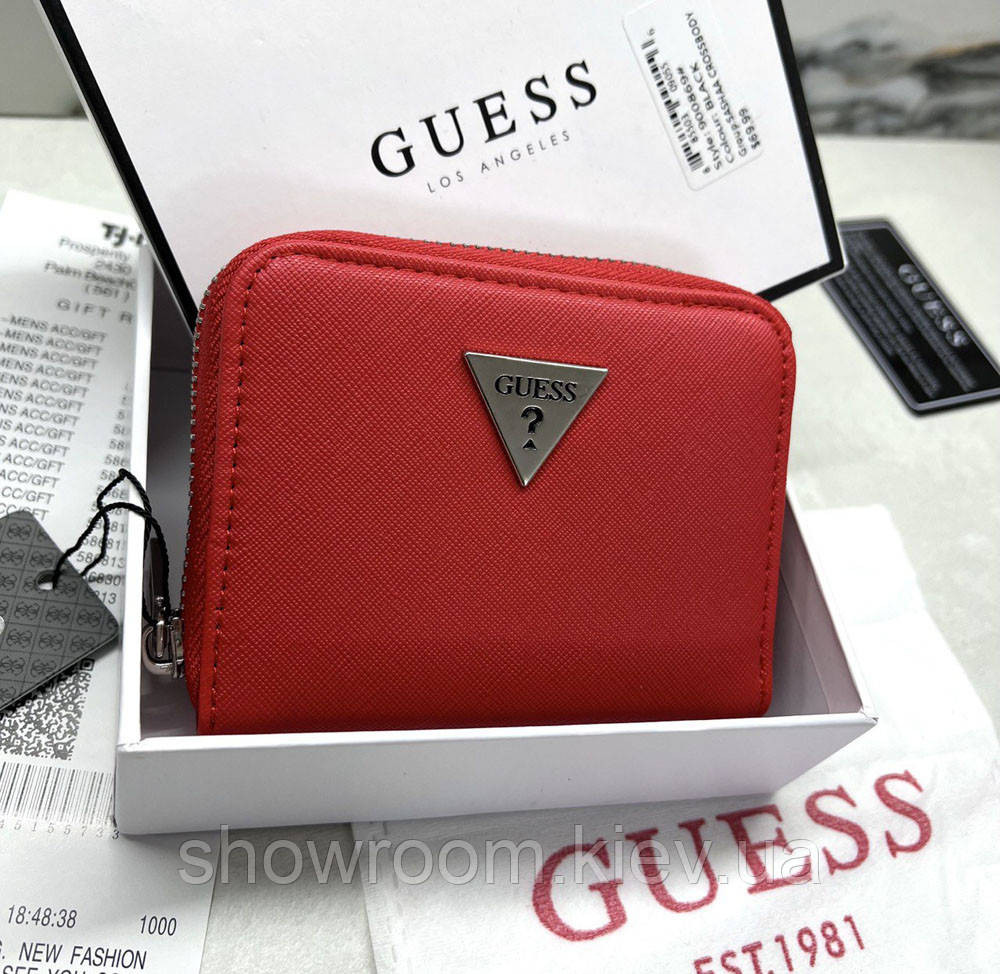 Жіночий маленький гаманець Guess (1211-1) red Київ - фото 3