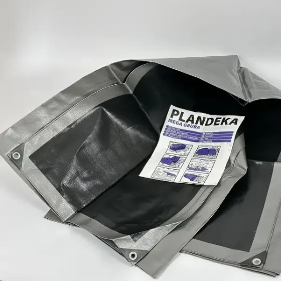 Тент 260 г/м2 2 мх7м тарпауліновий "PLANDEKA" для захисту від вітру та дощу Дніпро