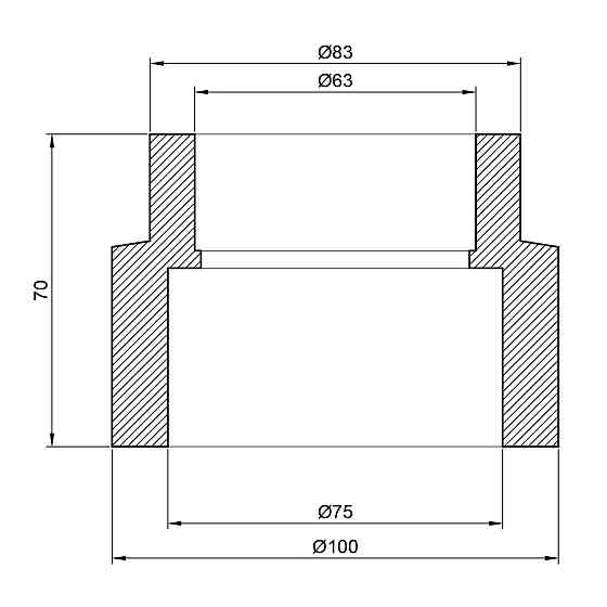 Муфта PPR Thermo Alliance 75х63 Киев