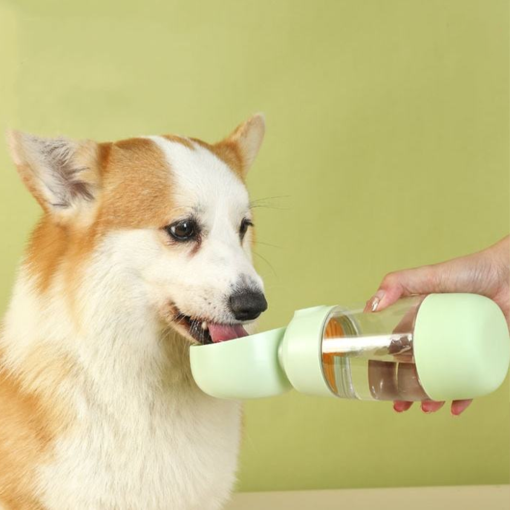 Поїлка-пляшка для собак 2-в-1 з контейнером для їжі,350мл,AND 123 SBR Київ - фото 7