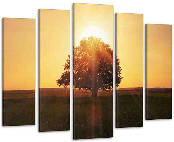 Модульная картина Дерево Закат Art-38_5 115x170 см Киев