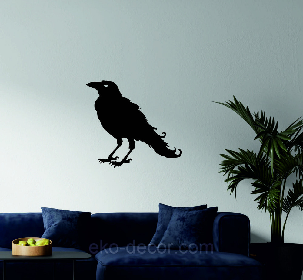 Декоративне настінне Панно «Ворон» Декор на стіну Київ - фото 1