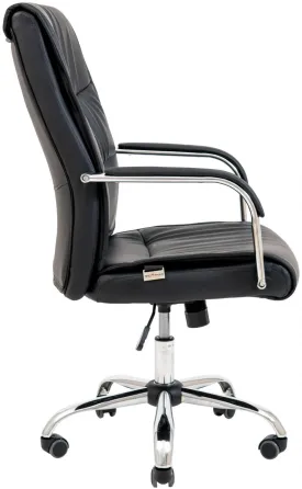 Офісне Крісло Керівника Richman Toronto Хром М2 AnyFix Чорний Київ