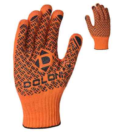 Doloni рукавички захисні трикотажні з ПВХ малюнком, розмір 11, Універсал Профі 4470 Рівне