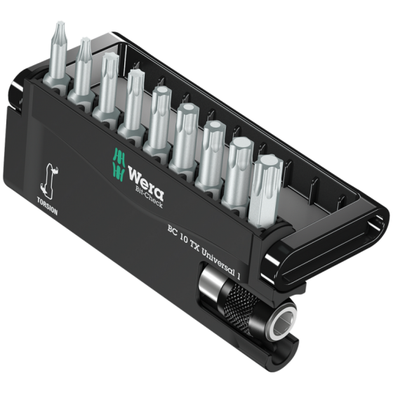 Набір біт Torx 10од. Wera Bit-Check 10 TX Universal 1 05056164001 Одеса