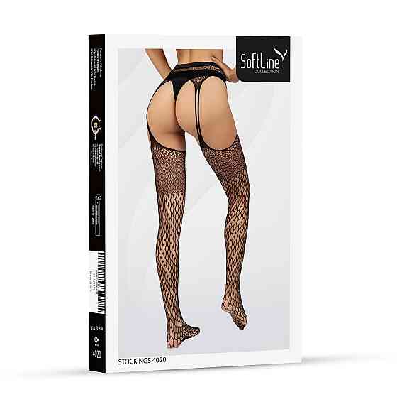 Панчохи - Stockings 4020, black - One Size Sex Aura Київ