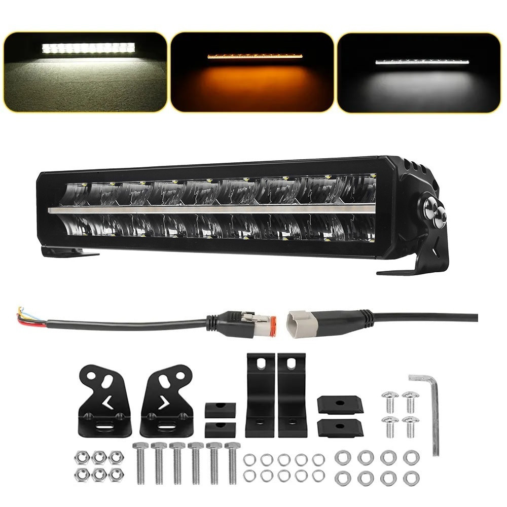 Світлодіодна балка (люстра) StarLight SL-3317 дальнє світло WHITE + DRL 70W 9000Lm 12/24V (45см) Харків - фото 4