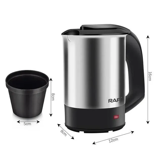 Електрочайник Domotec/RAF R-7887 0.5л 1000Вт 2 чашки, сірий колір Київ - фото 5