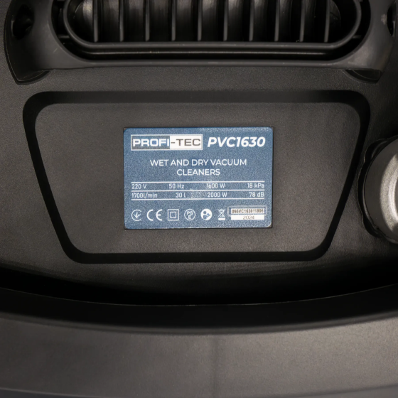 Потужний будівельний пилосос PROFI-TEC PVC1630: 1600 Вт, 30л, вбудована розетка (006531) Київ