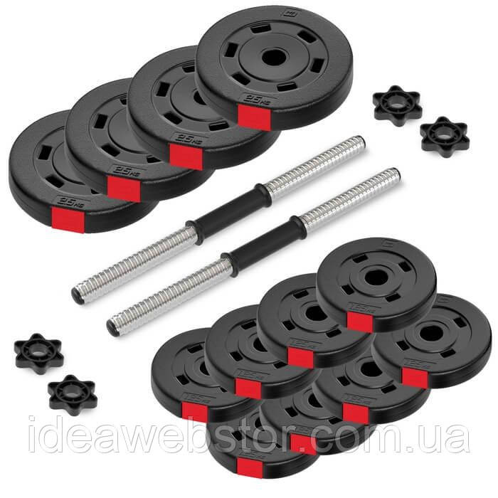 Разборные гантели Hop Sport 2х10 кг черные набор гантелей для дома силовых тренировок фитнеса Киев - изображение 14