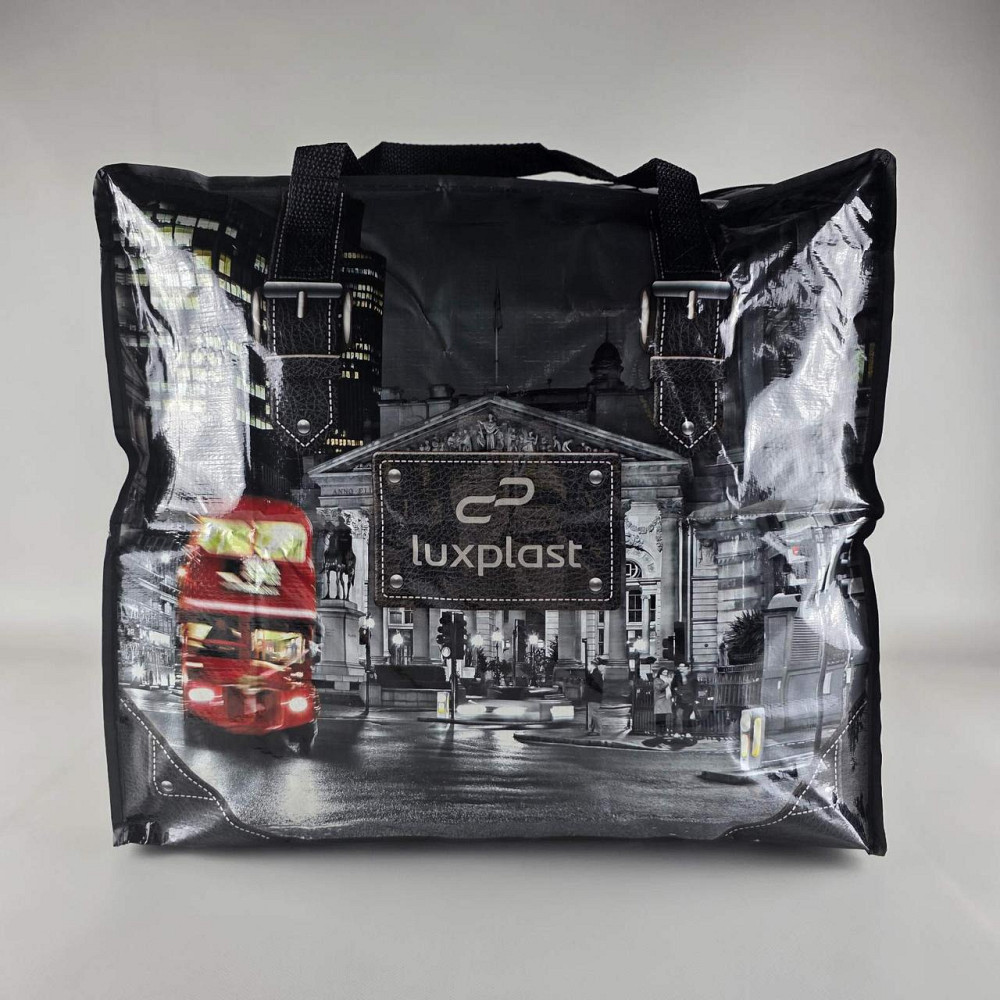 Поліпропіленова сумка господарська з кольоровим малюнком No3 Нічний Місто (1 шт.) Харків - фото 1