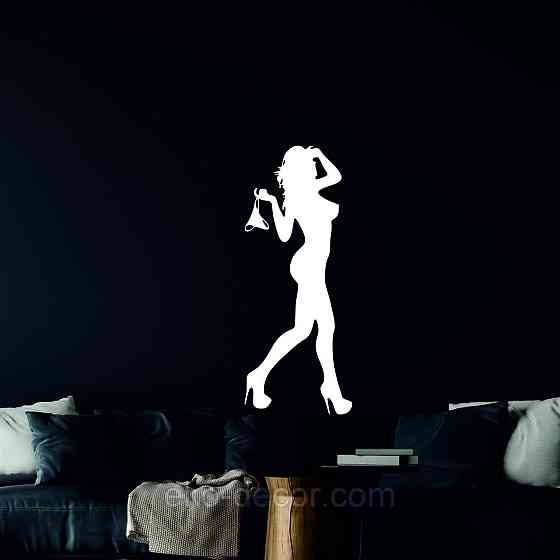 Декоративное настенное Панно «Силуэт женщины», Декор на стену 90*36 см, Белый Киев