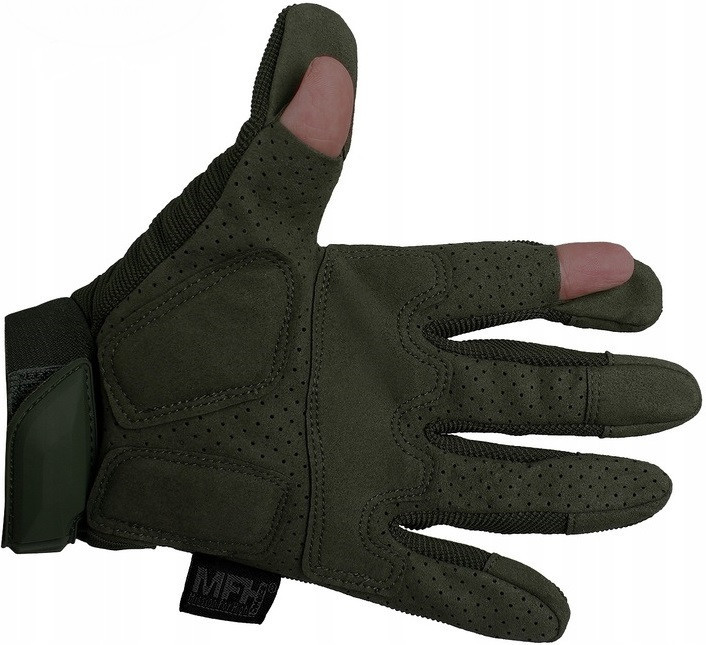 Тактичні Захисні Рукавички всесезонні для стрільби з липучкою MFH "Action" (15843B) Розмір L Нововолинськ - фото 7