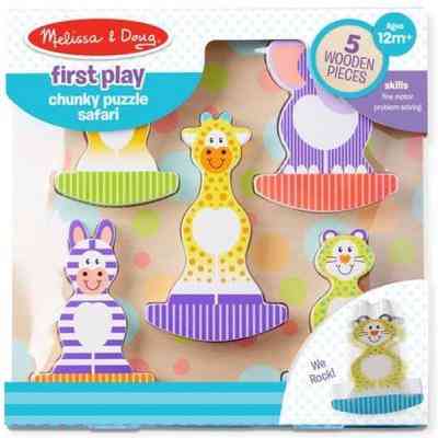 Развивающая игрушка Melissa&Doug Формовой пазл-качалка Сафари (MD1886) Винница