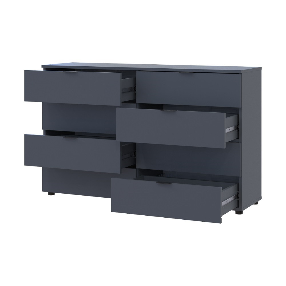Комод Doros Рон 8 Графит 8 Ящиков 130х38х81 DRS-011775 (41516173) Днепр - изображение 4