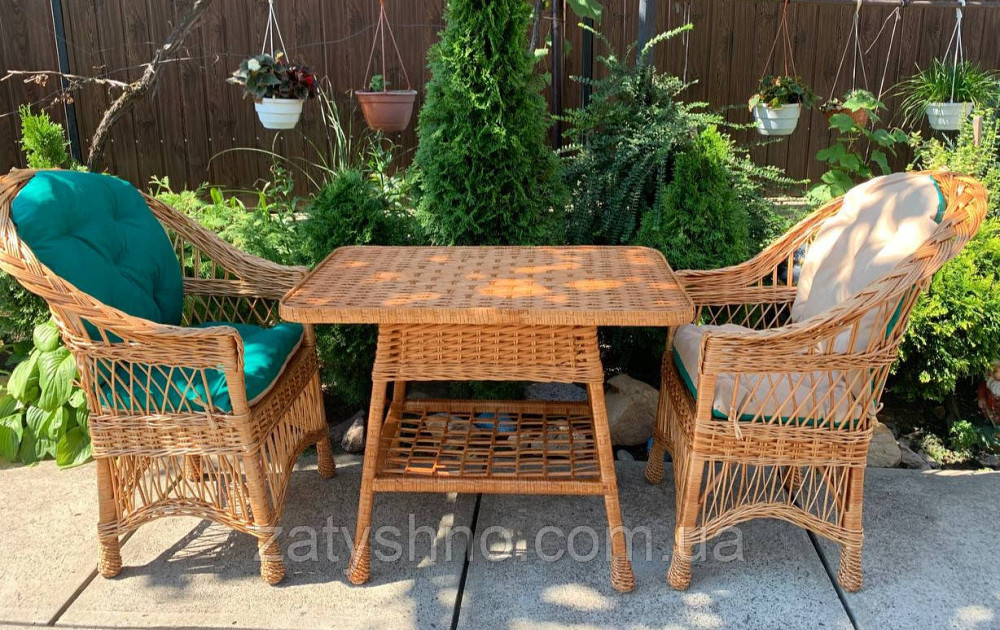 Мебель плетеная с двухсторонними накидками, комплект Киев - изображение 4