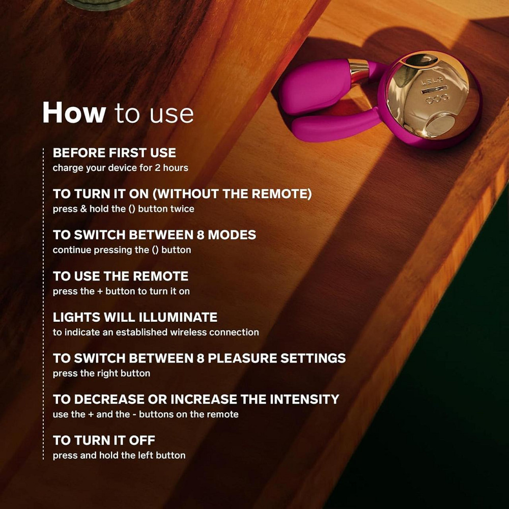 Вибратор для пар с пультом управления розовый Lelo Tiani 3 Cerise Уценка Днепр - изображение 6