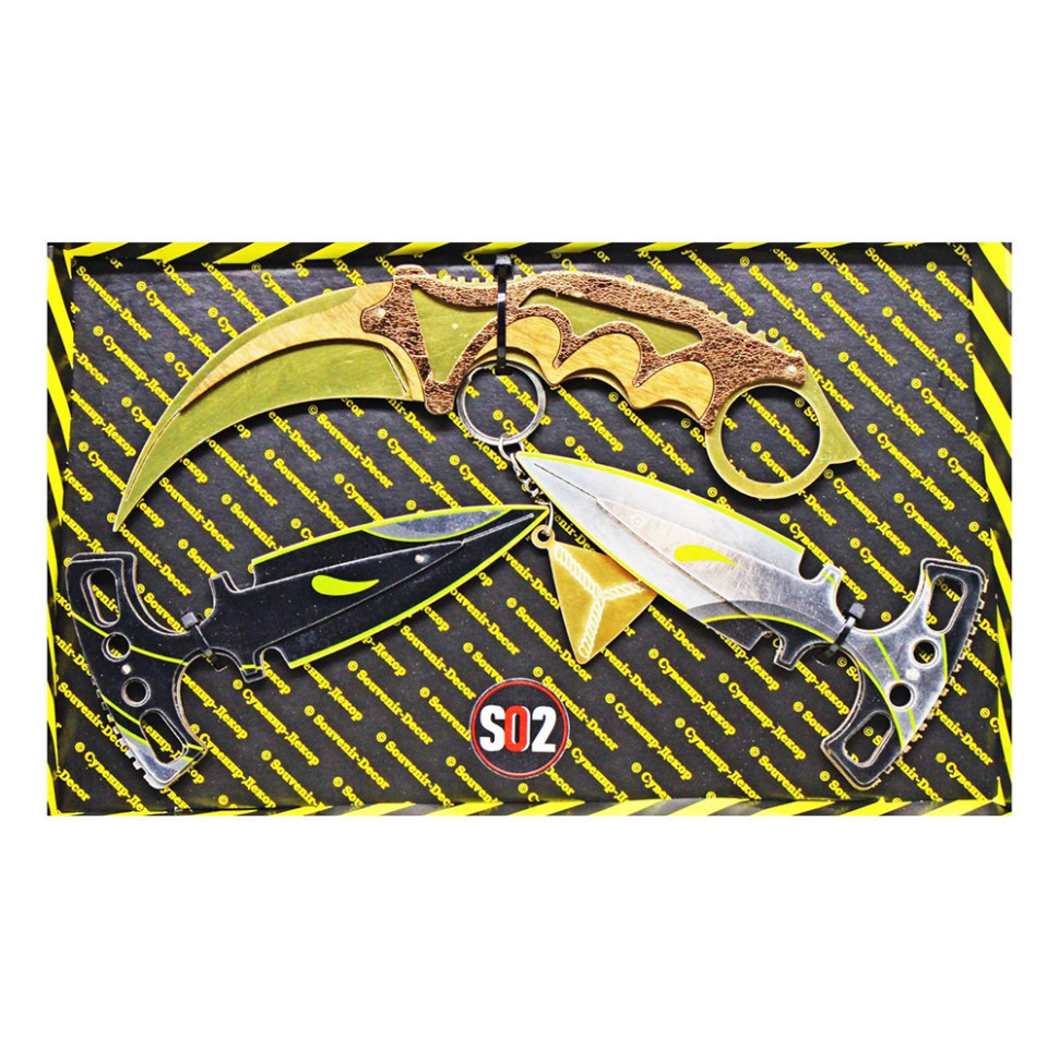 Набор сувенирных ножей деревянных SO-2 