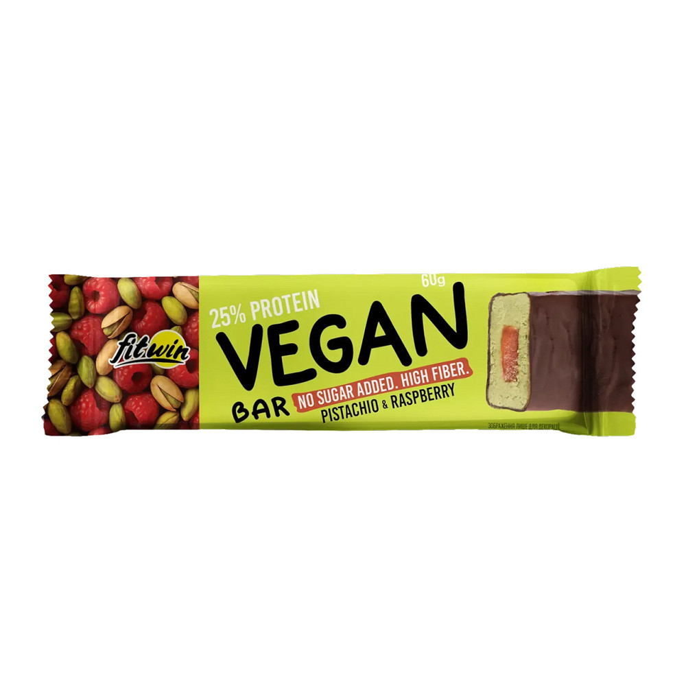 Vegan Bar - 12x60g Pistachio & Raspberry Киев - изображение 1