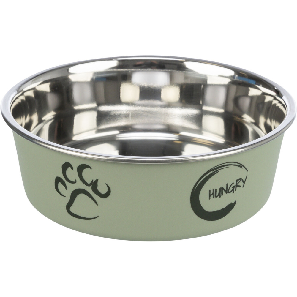 Миска для собак Trixie (Триксі) 1.5 л. 21х21 см неіржавка сталь і пластик Зелений Запоріжжя - фото 1