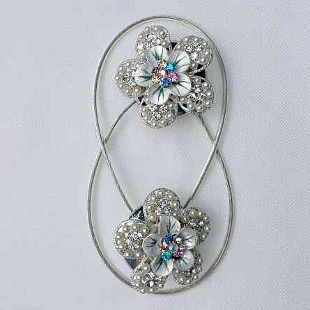 Магніти для штор та гардин "Flowers" набір 2 шт Різнокольоровий (81-237) Київ