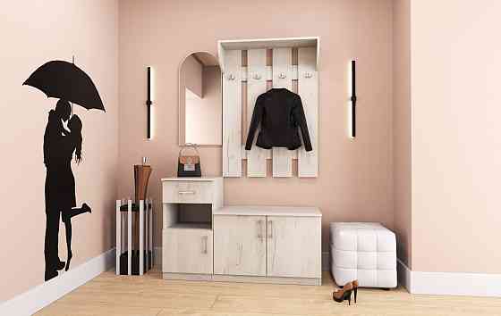 Передпокій Аліса, Дуб Крафт Білий, 1000/400/1880 Львів