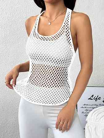 Майка в сетку женская М белый Киев