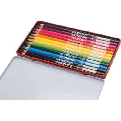 Карандаши цветные Cool For School Premium трехгранные, 12 цветов (CF15177) Винница