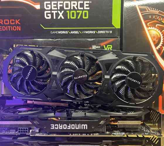 Відеокарта GTX1070 Gigabyte Windforce 8GD5. Київ