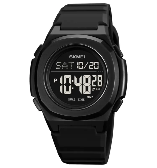 Спортивний наручний годинник Skmei 2023 (Чорний з чорним) Вінниця - фото 2