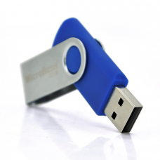 Флеш-накопичувач Microflash MD501, USB 2.0, 32GB, blue color, BOX Полтава - изображение 1
