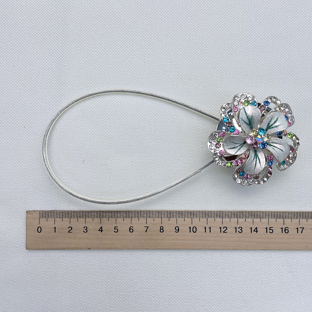 Магніти для штор та гардин "Flowers" набір 2 шт Різнокольоровий (81-241) Київ - фото 7