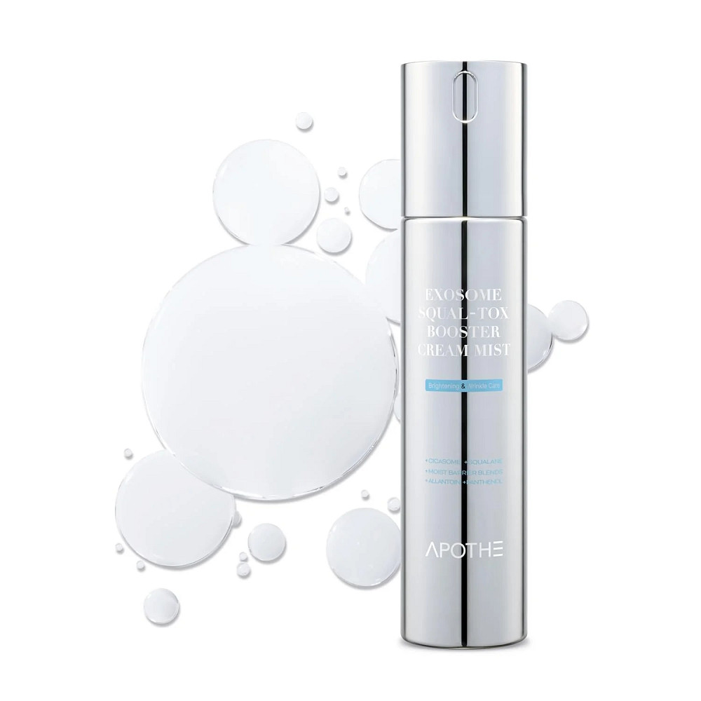 Крем-мист увлажняющий с экзосомами и скваланом Exosome Squal-Tox Booster Cream Mist APOTHE 100 мл Киев - изображение 4