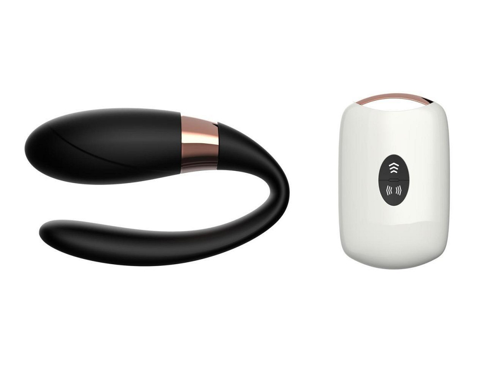 Вібратор для пар - V-Vibe Black, USB, 7 Function, Remote Control Sex Aura Київ - фото 8