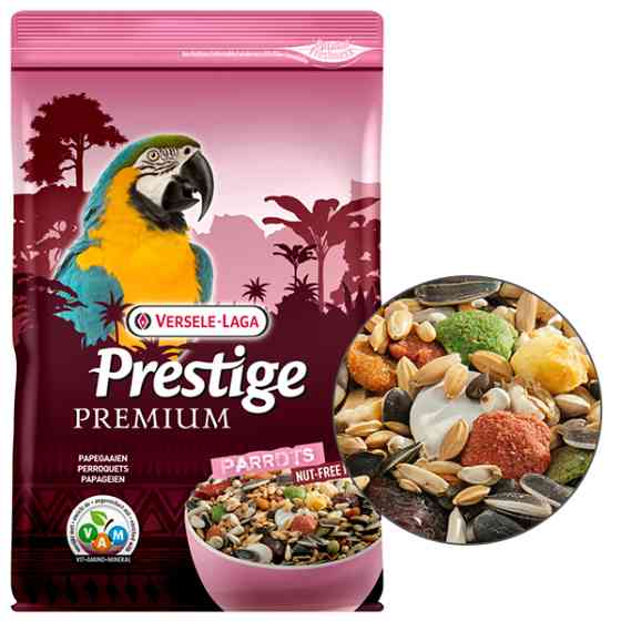 Versele-Laga Prestige Premium Parrots ВЕРСЕЛЕ-ЛАГА ПРЕСТИЖ ПРЕМІУМ ВЕЛИКИЙ ПАПУГА повнораціонний корм для великих папуг Київ