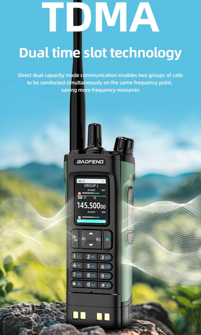 Рація Baofeng DM-32 10W DMR Walkie Talkie Чорний Вінниця - фото 8