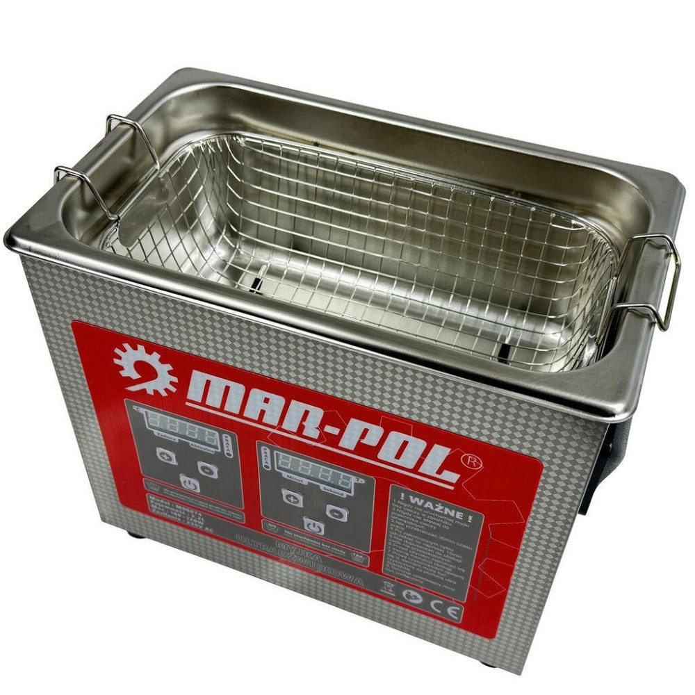 Ультразвуковий очищувач для дезінфекції мийка 3.2 літра 120 Вт Mar-Pol (M90074) Нововолинськ - фото 6