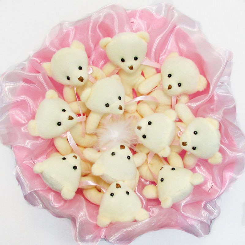 Букет з іграшок Ведмедики ніжно-рожевий 5347IT з 11ю іграшками Вінниця - фото 3