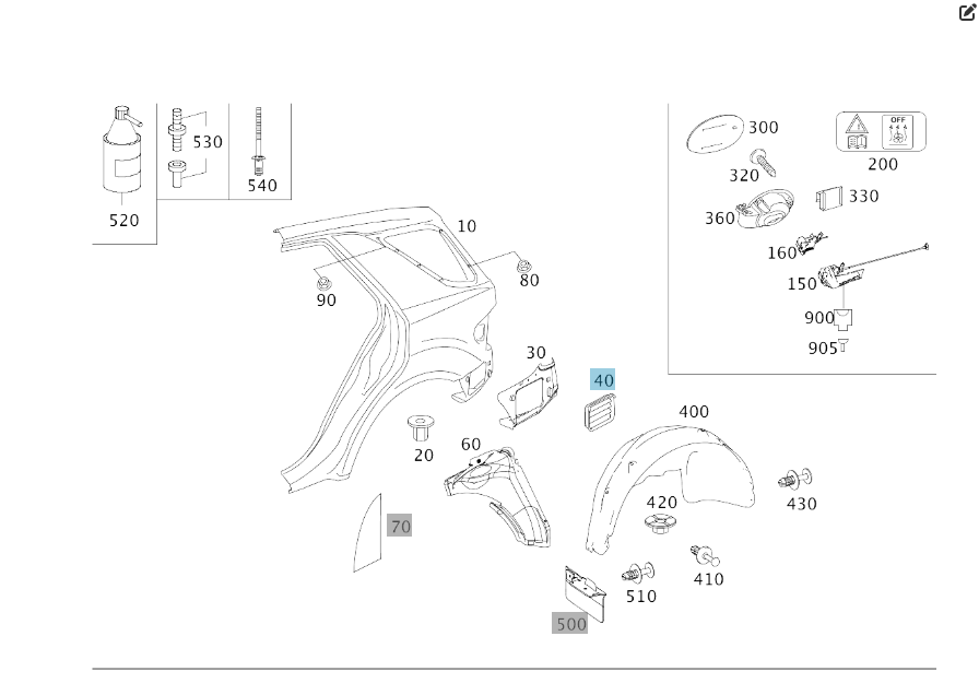 Mercedes-Benz  A1648300342 Вентиляційна заслінка - клапан ML W164 R-class short W251 GL X164 R-class long V251 Одеса - фото 6