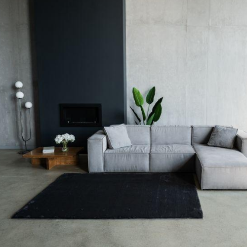 Килимок для підлоги з еко-хутра ТМ Dariana Elegant 75*150 см темно-сірий Житомир - изображение 5