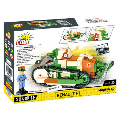 Конструктор Cobi Первая Мировая Война Танк Рено FT-17, 304 деталей (COBI-2991) Винница - изображение 2