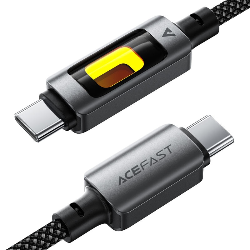 Кабель USB 2.0 Type-C M-M, 1.2 м 60W C21-03 Black Acefast Вінниця - фото 2