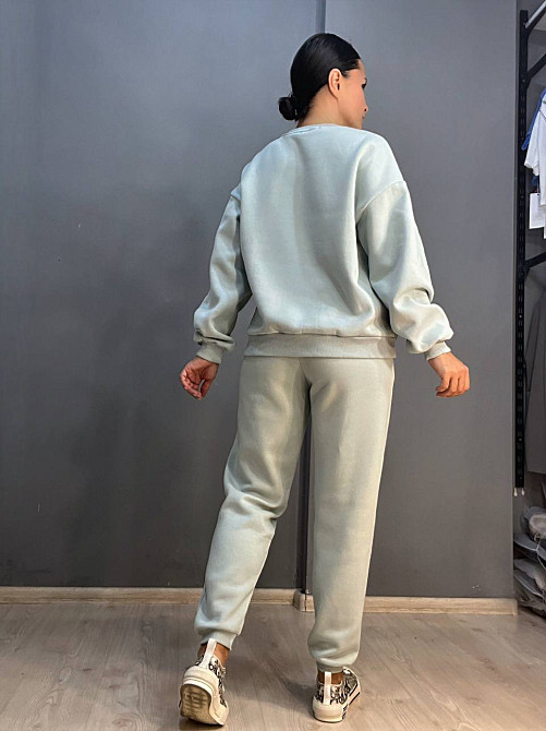 Штаны женские Pepper&mint 24-13 спортивные джоггеры резинка на талии утепленные мятные, мятный, M Киев - изображение 4