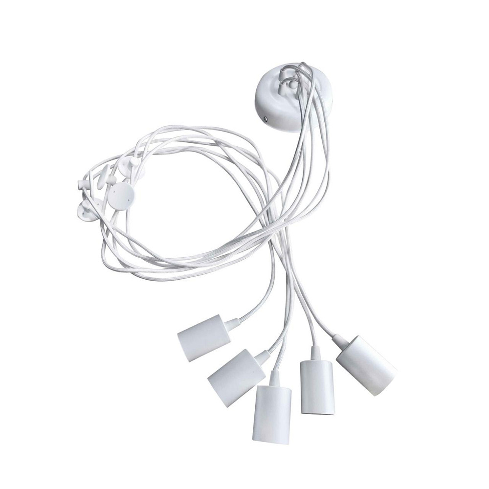 Подвесная люстра паук белая 5 ламп Е27 Spider NL 149-5W Одесса - изображение 3