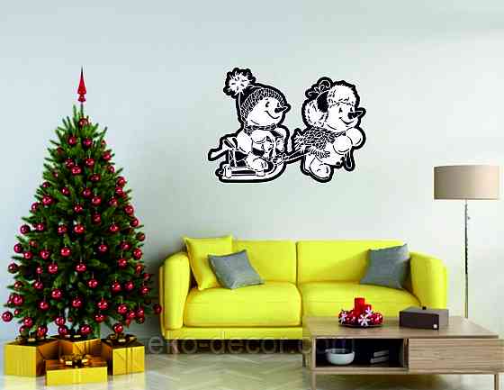 Декоративне настінне Панно «Сніговик», Декор на стену Київ