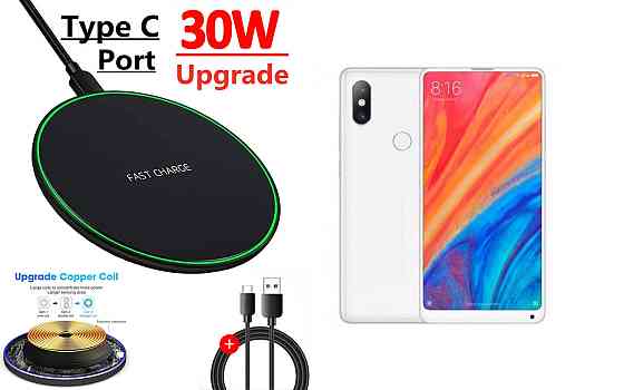 Бездротовий зарядний пристрій Copper до 30W для Samsung Galaxy S21 5G, S21 FE, S21 Ultra, USB-C, LED Київ
