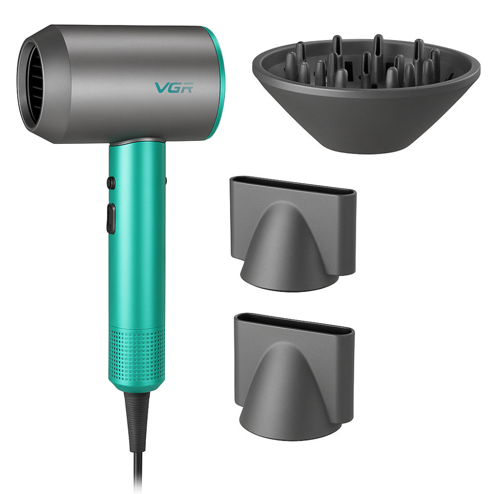 Фен для укладання волосся універсальний VGR, Фен для укладання зачіски з режимом іонізації ZH-44 Львів - фото 18