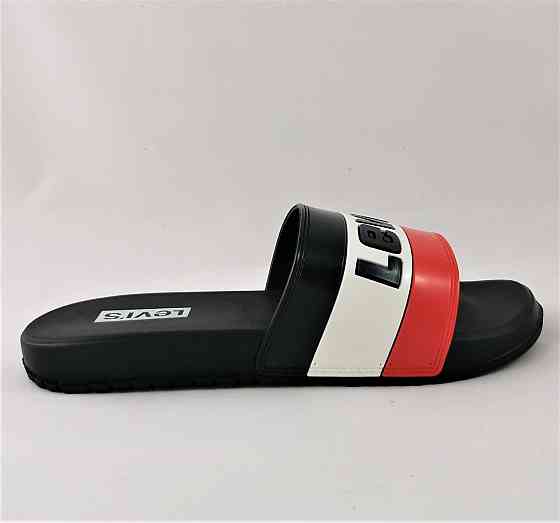 Шльопанці Тапочки LEVIS Сланці Ливайс Чорні Чоловічі (розміри: 41,42,43) Дніпро